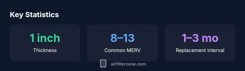 Infographic showing 14x30x1 filter specs and maintenance