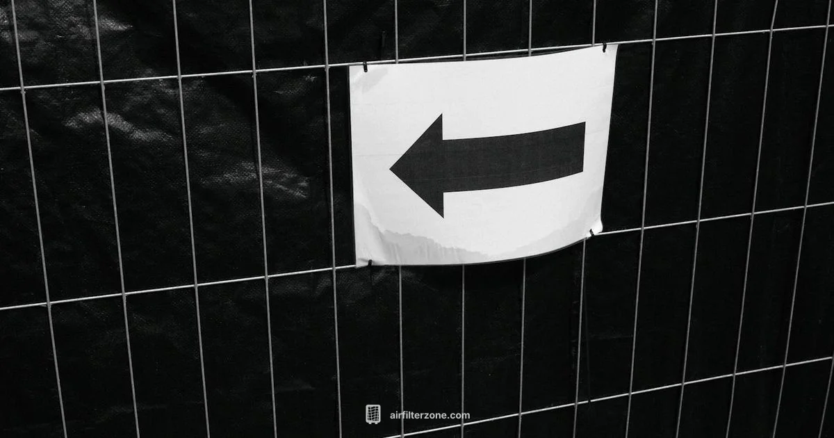 Arrow Orientation Guide - Air Filter Zone